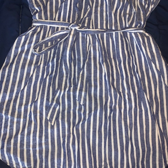 Joe Fresh white & blue denim fit n flare dress - Picture 6 of 13